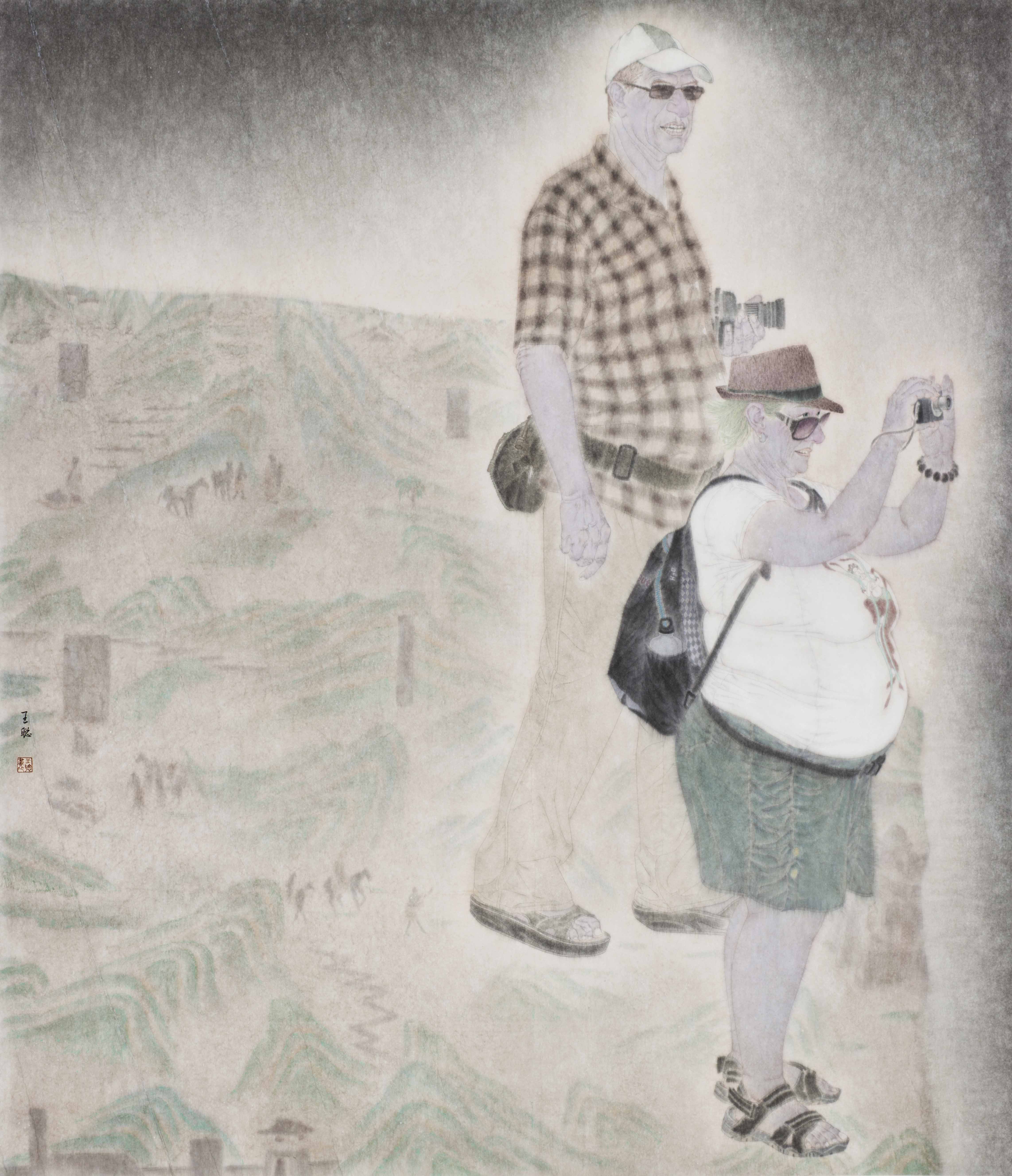 20220331-“因材施教,和而不同——陈辉老师和他的研究生们”线上展-王聪-《中国行》 纸本设色2018年获第十三届全国美术作品展提名奖(王聪).jpg